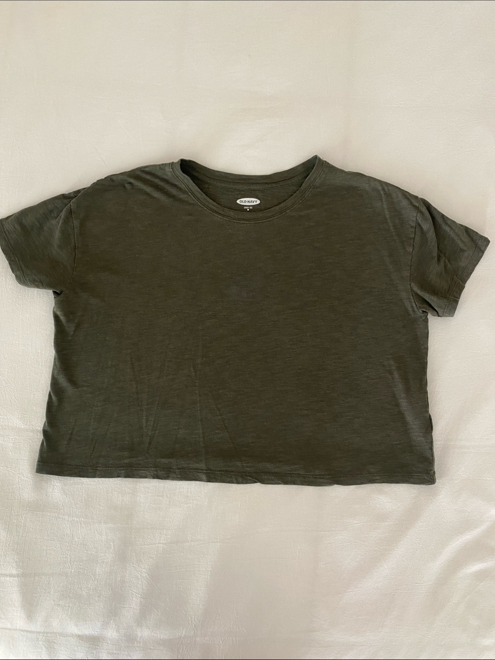 Old Navy Olive Short Sleeve Crew Tee for Kids